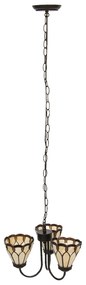 Závesná lampa Tiffany luster CARAMEL Ø39 3xE14