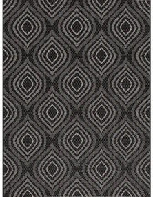 Koberec Breeze black/ clif grey 120 x 170 cm