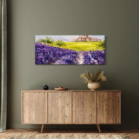 Obraz - Provance, Francúzsko, olejomaľba (120x50 cm)