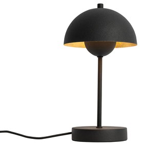 Retro stolná lampa čierna so zlatom - Magnax Mini