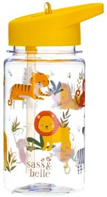Detská fľaša na vodu so slamkou Sass &amp; Belle Drink Up Safari, 400 ml