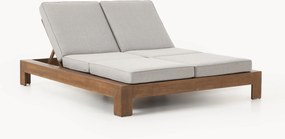 Dvojité záhradné ležadlo z akáciového dreva Joshua