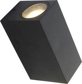 Moderná nástenná lampa čierna 2-svetlá IP44 - Baleno