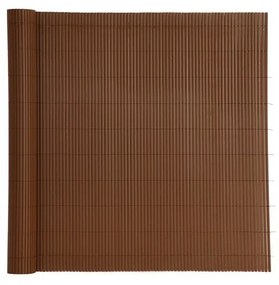 SUPPLIES PVC 1x3m Tieniaca textília z umelého bambusu v rolke - hnedá farba