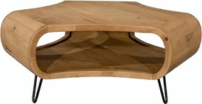 Dizajnový konferenčný stolík Lorelei 90 cm prírodné mango
