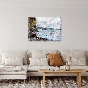 Obraz - Útes, akvarel (70x50 cm)