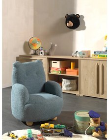 Modré detské kresielko z textílie buklé Rocky – Vipack