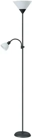 Rabalux Stojacia lampa Action 2xE27/230V/178cm, čierna