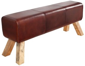 Dizajnová lavica Horse 120 cm pravá koža