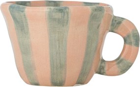 Svetlozelená/svetloružová keramická šálka na espresso 110 ml Nini – Bloomingville