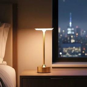 LED Stmievateľná nabíjacia stolná lampa NEW YORK LED/1,8W/5V 1200 mAh zlatá