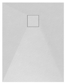 Erga Oldaf, SMC obdĺžniková sprchová vanička 70 x 100 cm, biela matná, ERG-GMA-OL-70100