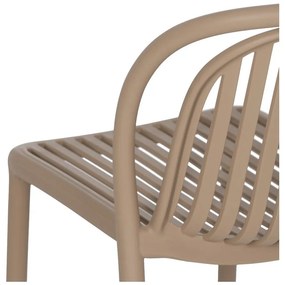 Béžová plastová jedálenská stolička Alia – Ixia