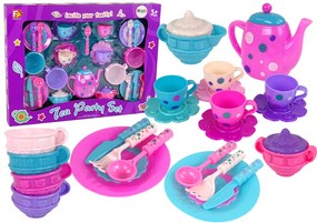 Lean Toys Čajová súprava - šálky, taniere, príbory, misky