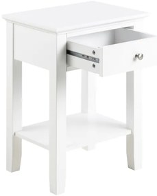 Nočný stolík LARA biela