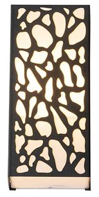 Moderné vonkajšie nástenné svietidlo čierne IP44 - Nicole