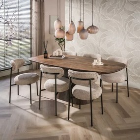 Jedálenský stôl 55-93 Central 180x90cm Masív Drevo Acacia - Komfort-nábytok