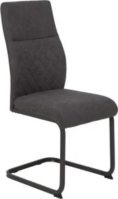 Jedálenská stolička Samira, tmavo šedá látka%