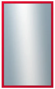 DANTIK - Zrkadlo v rámu, rozmer s rámom 60x100 cm z lišty BOX červená morená (1750)