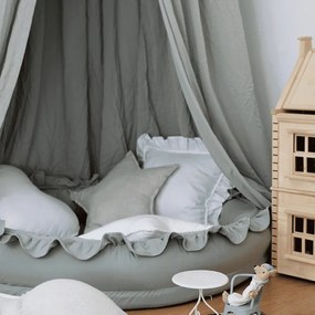 Baldachýn bavlnený púštne zelená maxi