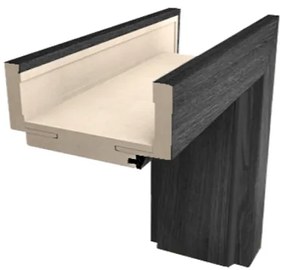 Obložková zárubňa Naturel 70 cm pre hrúbku steny 9,5-11,5 cm brest antracit ľavá O2JA70L, 1 ks