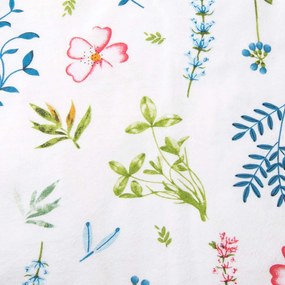 FLANELOVÉ OBLIEČKY FLANELOVE 160X200 CM, 2KS 70X80 CM KVETY