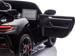 LEAN CARS DK-P911 Porsche GT3 Batériové auto čierne lakované