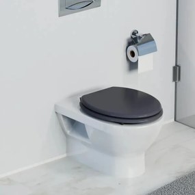 Schütte 80104 - WC sedadlo SPIRIT antracit SoftClose MDF drevo