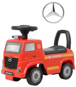 Odrážadlo Mercedes-Benz Actros hasičské auto červené