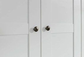 Šatníková skriňa Rosenheim, 271 cm, biela