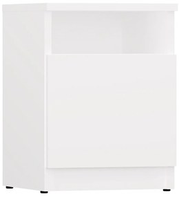Noční stolek Galax 1D 30 cm bílý