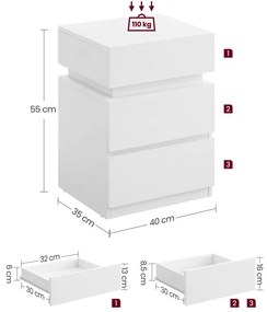 Nočný stolík LED LET630T10