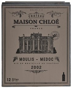 Butlers VINOTHEK Regál na víno - šedá