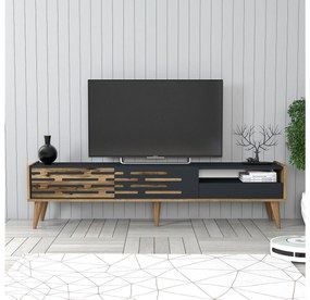 TV stolík/skrinka Tonase (orech + antracit) . Vlastná spoľahlivá doprava až k Vám domov. 1095461