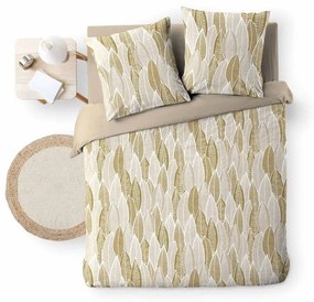 Okrovožlté obliečky na dvojlôžko/predĺžené z mikrovlákna 240x220 cm Kim – douceur d'intérieur