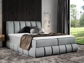 Manželská posteľ 180 cm Guliver (sivá ) (s roštom, matracom a úl. priestorom). Vlastná spoľahlivá doprava až k Vám domov. 1070129
