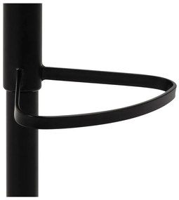 Čierno-sivá barová stolička s nastaviteľnou výškou (výška sedadla 55 cm) Patricia – Actona