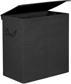 Songmics Kôš na bielizeň Ina Black 142 l