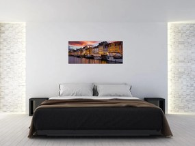 Obraz - Nyhavn, Kodaň (120x50 cm)
