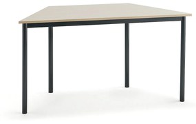 Stôl BORÅS TRAPETS, 1400x700x720 mm, laminát - breza, antracit