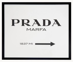 Nástenná dekorácia's rámom Prada Marfa