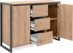 Komoda so zásuvkami Denver, dub artisan/antracit