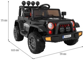 RAMIZ Elektrické autíčko Full Time 4WD BRD-7588.EXL - čierne