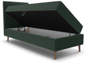 Jednolôžková posteľ 80 cm Napoli Comfort (zelená) (s roštom, bez úl. priestoru). Vlastná spoľahlivá doprava až k Vám domov. 1082480