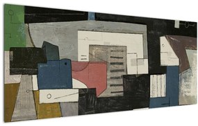 Obraz - Abstrakcia, kubizmus (120x50 cm)