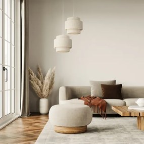 Luster na kábli BOHO 2xE27/60W/230V biela