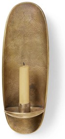 Ferm Living Nástenný svícen Agapé Brass
