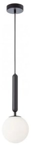 Redo 01-3131 - Luster na lanku HAIKU 1xE14/28W/230V pr. 15 cm čierna