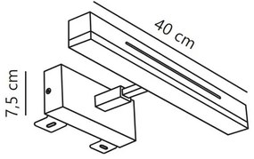 Nordlux - LED stmievateľné kúpeľňové zrkadlové svetlo OTIS LED/14W/230V IP44