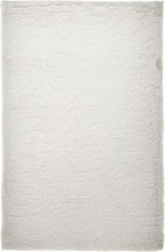 Kusový koberec RABBIT DELUXE - biely - imitácia králičie kožušiny